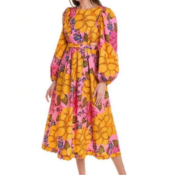 FARM Rio Pink and Yellow Floral Dress - Picture 6 of 8